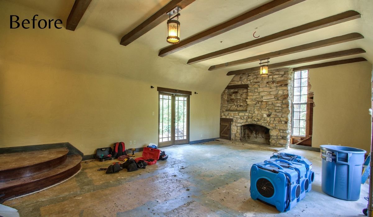 Before Image of The Castle House Living Room