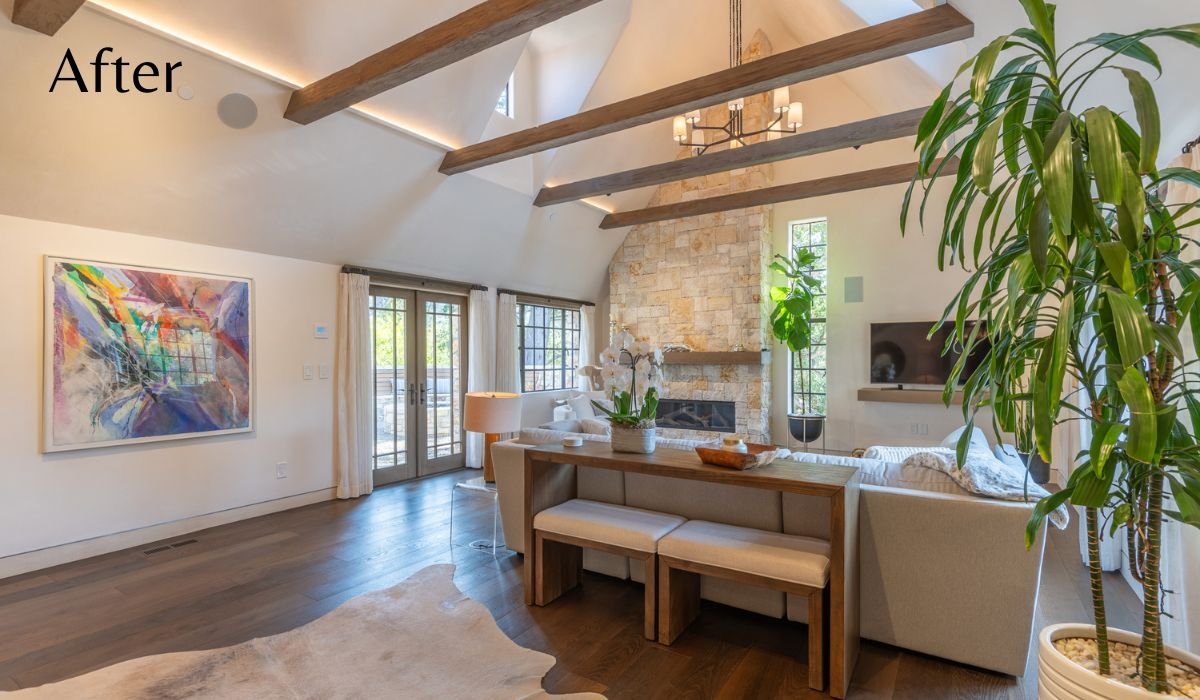 After Image of The Castle House living room