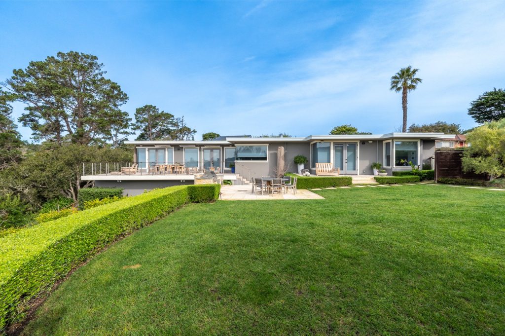 Point Lobos Panorama home with wide lawn and ocean views in Carmel