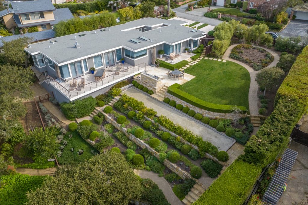 Point Lobos Panorama home with wide lawn and ocean views in Carmel